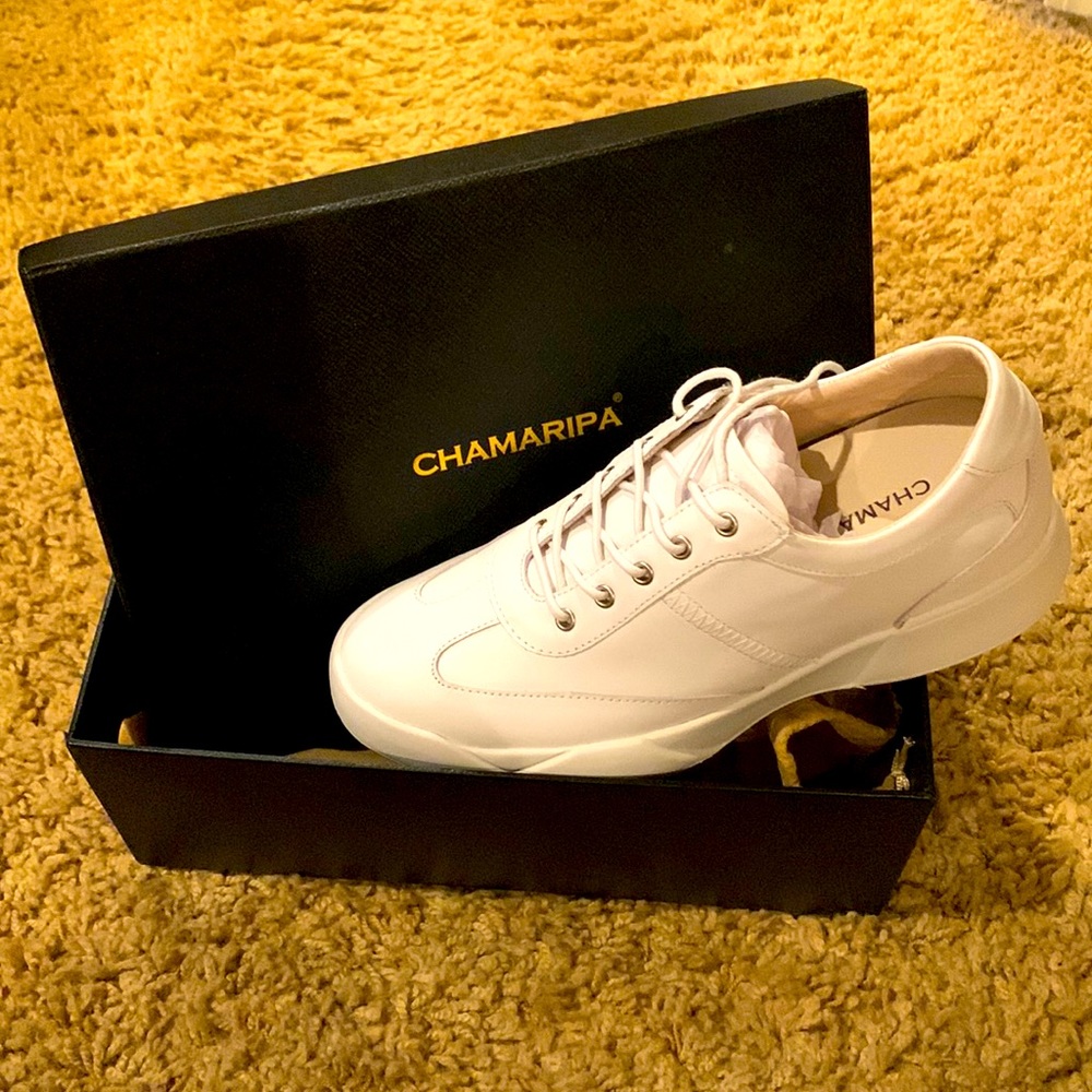 CHAMARIPA MEN WHITE SNEAKERS